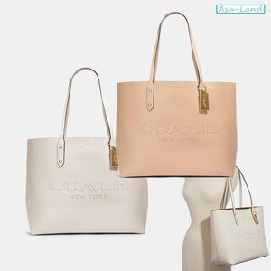 (COACH 91168) TOWN TOTE WITH COACH PRINT